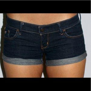 Denim shorts